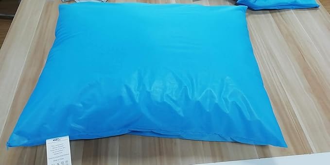4 Pack Waterproof Blue Pillow Protectors Standard 20x26 Inches Smooth Zipper Premium Encasement Covers Quiet Cases Set