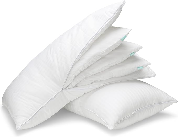 EverSnug Adjustable Layer Luxury Set of 2 Pillows for Side, Front & Back Sleepers, Cooling Hotel Pillows with 3 Layers, Down Alternative Pillow (King)