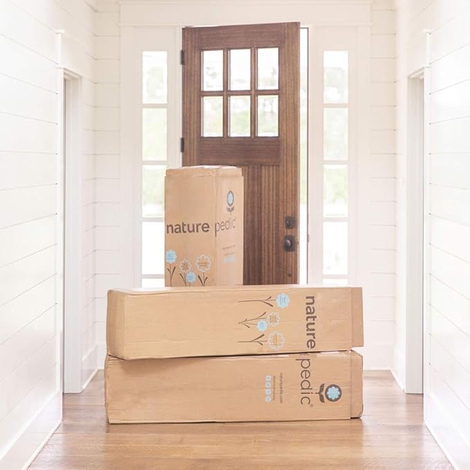 Naturepedic Chorus Organic Mattress - Medium Firm Mattress with Encased Coil Layers for Universal Comfort and Pressure Relieving - King