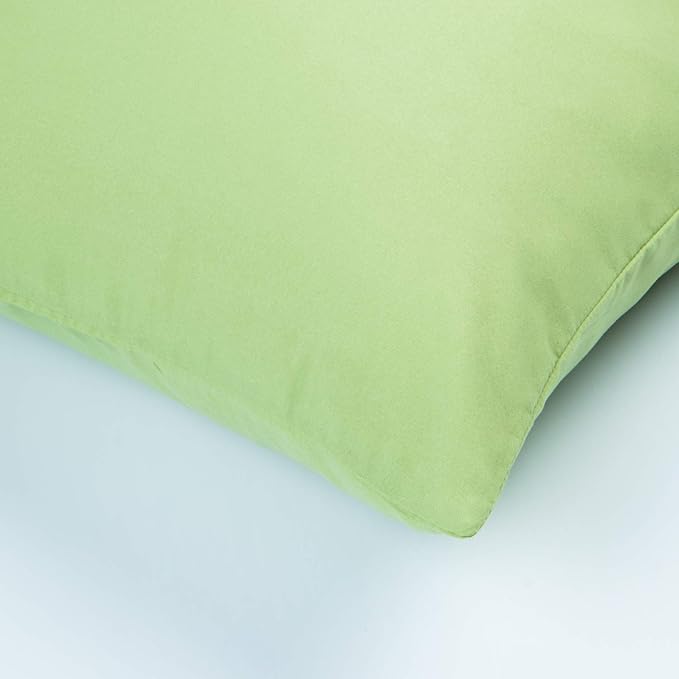 FLXXIE King Pillow Cases Set of 2, Soft Microfiber Pillow Covers with Envelope Closure, Wrinkle, Fade and Stain Resistant Pillowcases, 20x36, Sage Green