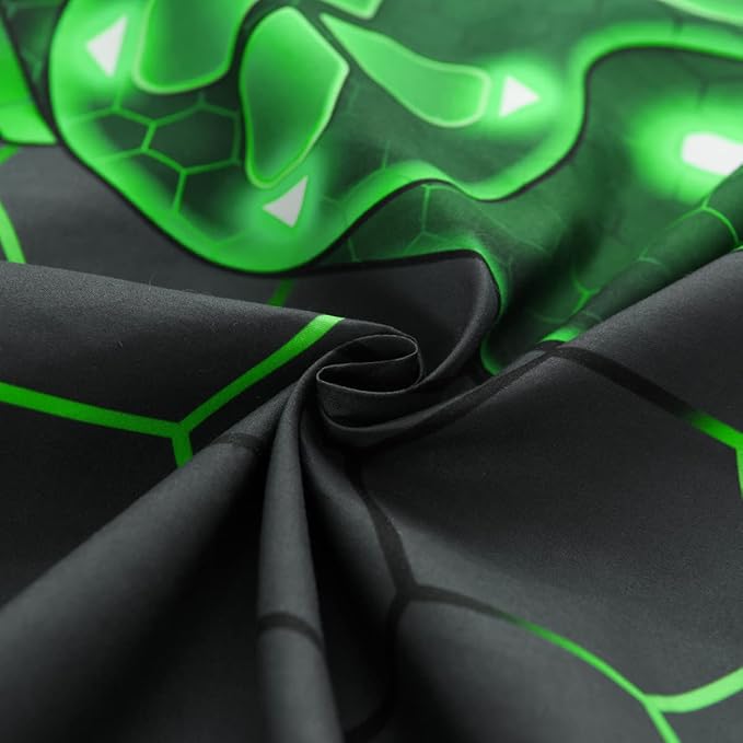 NTBED Gaming Body Pillow Cover Gamer Microfiber Pillowcase with Envelope Closure for Kids Boys Adults,(20"x54",Green)