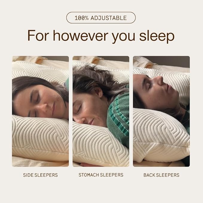 Coop Home Goods Extra Oomph Latex Pillow Fill, Extra Fill Bag of Cross-Cut Talalay Latex and Microfiber Stuffing, Supportive, Naturally Cooling, Eco-Friendly Filler for Bed Pillows