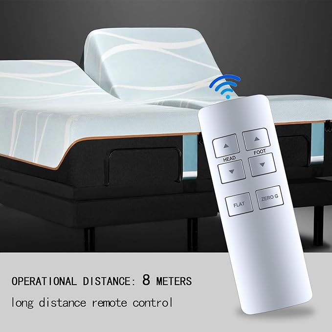 PZL Adjustable Bed Replacement Remote Control for Serta Motion Essentials (3rd Gen Gray or iSeries Model)