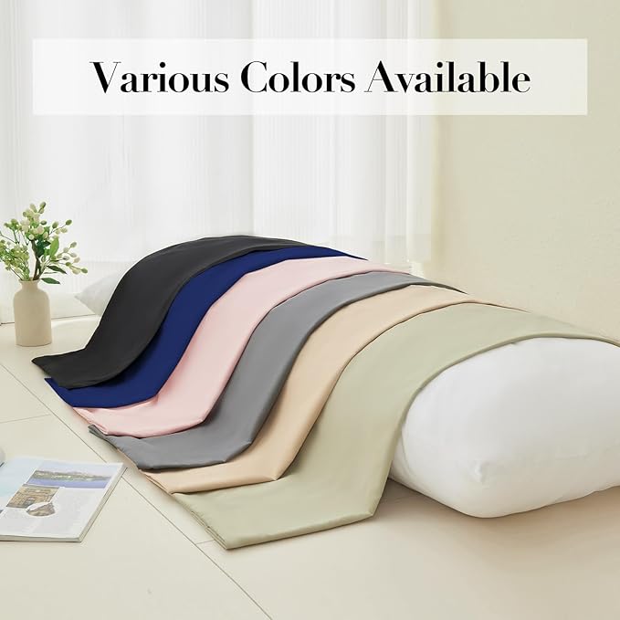DOWNSTORIA Body Pillow Cover, Ultra Soft Microfiber Long Pillowcase, Envelope Closure Large Pillow Cases 20x54 inch (Navy Blue)