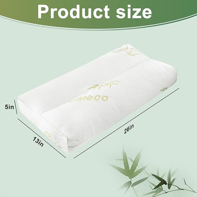 MINUPWELL Knee Pillow for Side Sleepers - 5" Height Between Leg & Under Knee Pillow for Back Sleepers - with 1160G 7D Fiber for Relieving Leg, Back, and Knee Pain - Rayon Derived from Bamboo