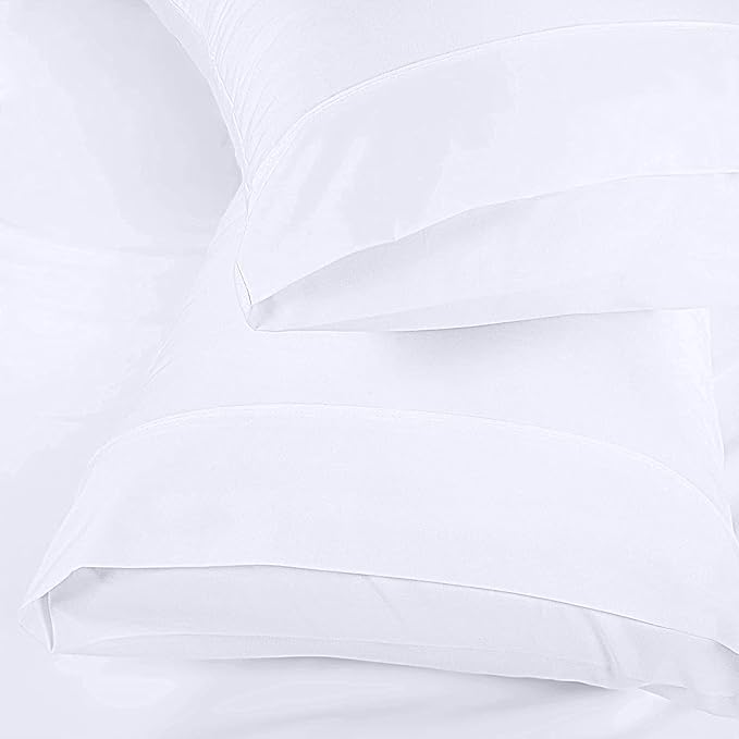 Utopia Bedding Queen Pillow Cases - 12 Pack - Envelope Closure - Soft Brushed Microfiber Fabric - Shrinkage and Fade Resistant Pillow Covers Queen Size 20 X 30 Inches (Queen, White)