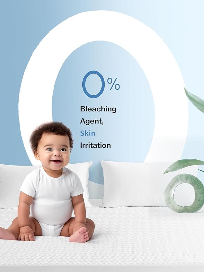Twin Waterproof Mattress Protector, Premium Viscose from Bamboo Mattress Pad Ultra Soft Breathable, Noiseless Mattress Cover Fitted 8"-21" Deep Pocket