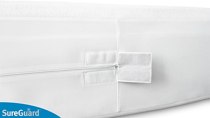 Twin (6-8 in. Deep) SureGuard Mattress Encasement - 100% Waterproof, Bed Bug Proof, Hypoallergenic - Premium Zippered Six-Sided Cover