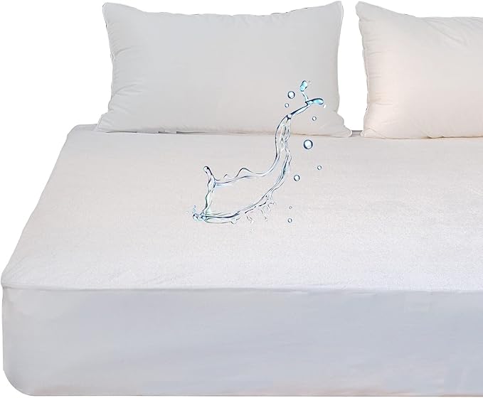 Waterproof RV Short Queen Mattress Protector for 60x75 Camper Bed Soft Soft Bamboo Viscose Terry Matressprotector Quiet Breathable Fitted Matress Cover