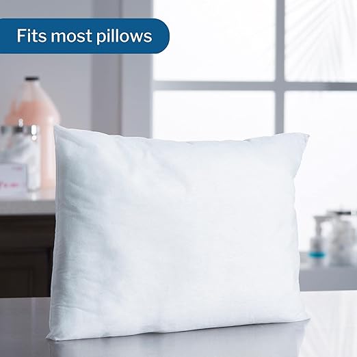 McKesson Disposable Pillow Case Covers Bulk Pillowcase, Single-Use for Medical Hospital Travel, Standard Size, Blue, 21 in x 30 in (100)