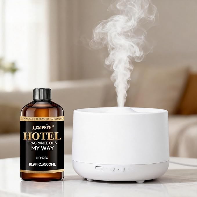 My Way Inspired Luxury Aroma Oil 500mL (16.9 fl oz), Woody Floral Scent Diffuser Oil, Long Lasting Calming Fragrance Oil