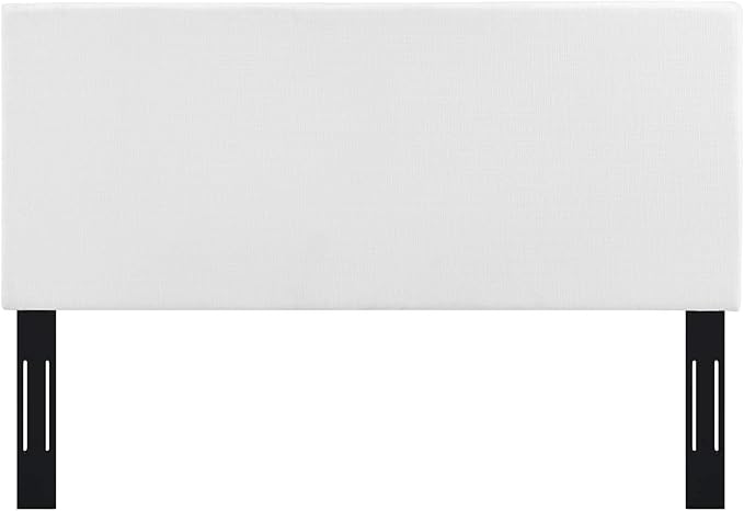Modway Taylor Full/Queen Upholstered Linen Fabric Headboard, White