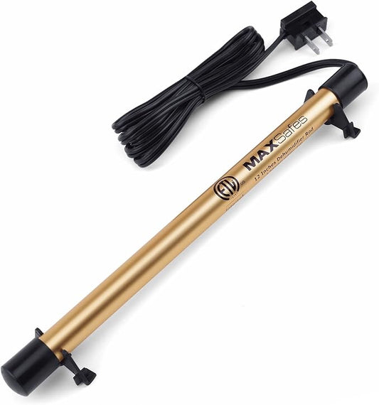 MAXSafes Gun Safe Dehumidifier Rod, Dry Rod - Easy Installation Plug-in Electric Dehumidifier Eliminates Moisture for Gun Safes & Cabinets, ETL Approved，12in