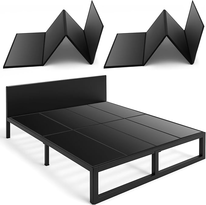 10mm Bunkie Board King Size 76 x 80" Heavy Duty king bunkie board Moisture Resistant Sleeper Sofa Support Under Mattress for Metal Frame Low Profile Bed Support, Platform Bed and Couch(Black)