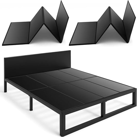 10mm Bunkie Board King Size 76 x 80" Heavy Duty king bunkie board Moisture Resistant Sleeper Sofa Support Under Mattress for Metal Frame Low Profile Bed Support, Platform Bed and Couch(Black)