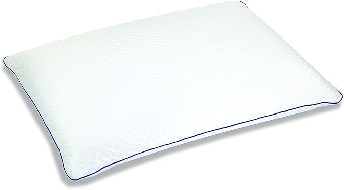 Sleep Innovations Forever Gel Memory Foam Pillow, Standard Size, Cool Touch Cover and Cooling Gel Memory Foam Core, Side, Stomach, and Back Sleepers, Medium Support