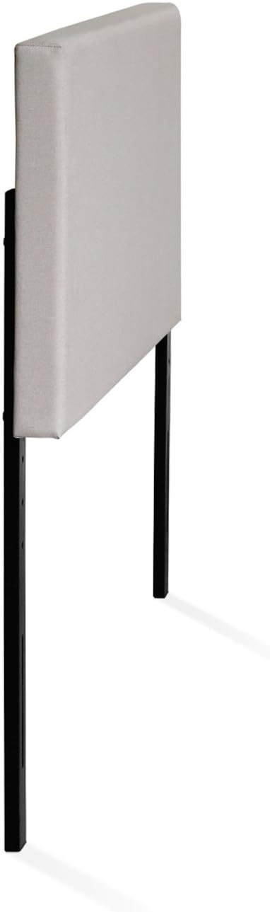 FURINNO Roanne Plain Headboard, Twin, Fog