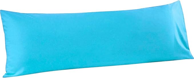 FLXXIE Body Pillow Cover - Super Soft Microfiber 20x54 Body Pillow Case - Envelope Closure, Wrinkle, Stain Resistant 20x54 Long Pillowcase, Blue
