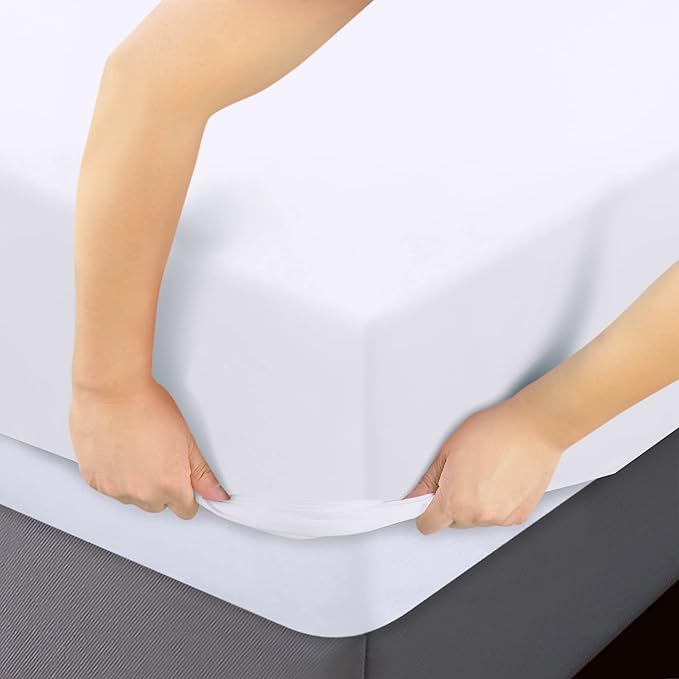 Utopia Bedding Twin Fitted Sheets - Bulk Pack of 02 Bottom Sheets - Soft Brushed Microfiber - Deep Pockets - All Around Elastic (White)