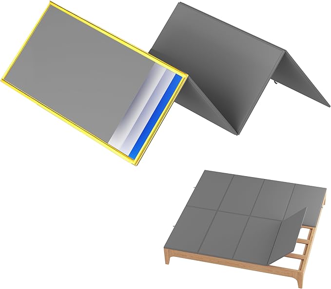 Metal-Frame-Bunkie-Board-King-Size (76"X80") for Under-Mattress-Support - Heavy Duty Bed Board Design,Folding, Noise Free, No Sagging