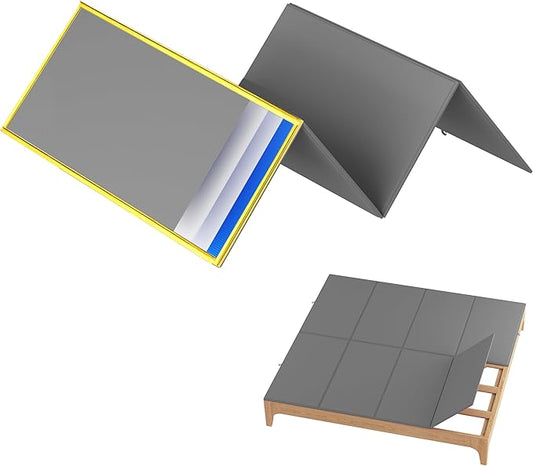 Metal-Frame-Bunkie-Board-King-Size (76"X80") for Under-Mattress-Support - Heavy Duty Bed Board Design,Folding, Noise Free, No Sagging