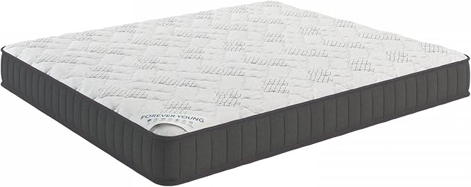 Ottomanson King 9" Hybrid Mattress - Medium Firm Support - Made in USA - Individually Pocketed Coils & CertiPUR-US Foam - Fiberglass-Free - Bed in a Box