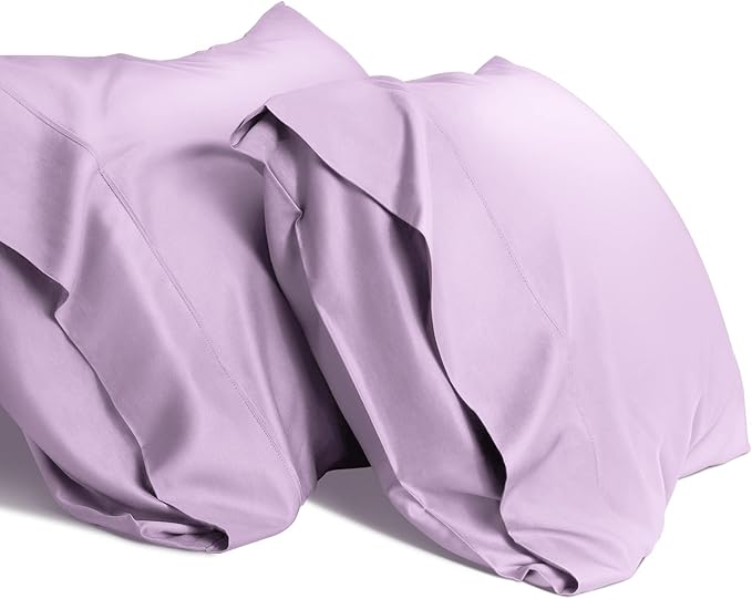 WishSmile Light Purple Cooling Pillowcases,2 Pack,20x36 inches