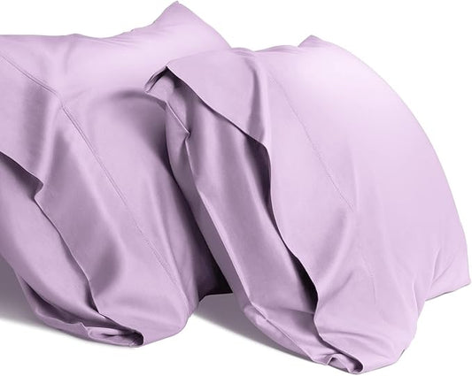WishSmile Light Purple Cooling Pillowcases,2 Pack,20x36 inches