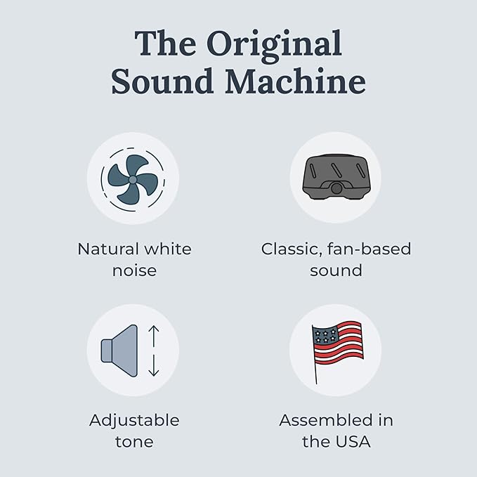 Yogasleep Dohm Uno White Noise Sound Machine & Travel Case, Real Fan Inside for Non-Looping, Sound Machine for Travel, Office Privacy, Sleep Therapy for Adults & Baby, Charcoal, 2 Piece Set