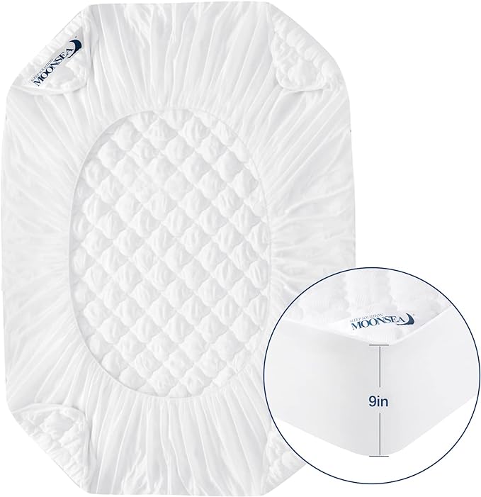 Kids Air Mattress Pad Sheet Protector Waterproof, Compatible with hiccapop Sleepah/EnerPlex Inflatable Toddler Travel Bed
