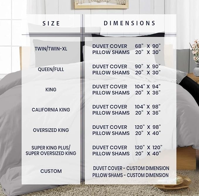 Kotton Culture 1 Pc King Size Duvet Cover Only -100% Egyptian Cotton 600 Thread Count Ultra Soft Premium Durable Comforter Cover Zipper Closure & Corner Ties (Night's Shadow, King 104"x94")
