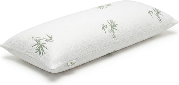 Four Seasons Essentials Body Size Waterproof Pillow Protector (Set of 1) - Natural Viscose derived from Bamboo Pillow Covers - Hypoallergenic Dust Proof Zippered Encasements for 20" x 54" Pillows