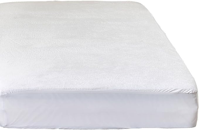 Kingnex Waterproof Twin XL Mattress Protector for College Dorm Room Extra Long Twin Bed Soft Bamboo Viscose Terry Top Quiet Breathable Fitted Mattress Cover