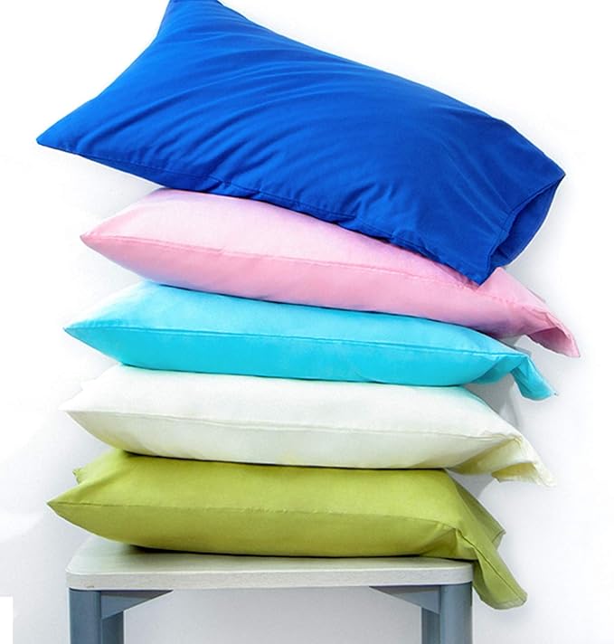 FLXXIE Pillow Cases Standard Size, Soft Microfiber Pillow Covers with Envelope Closure, Wrinkle, Stain Resistant Pillowcases, 2 Piece Set, 20x26, Dark Brown