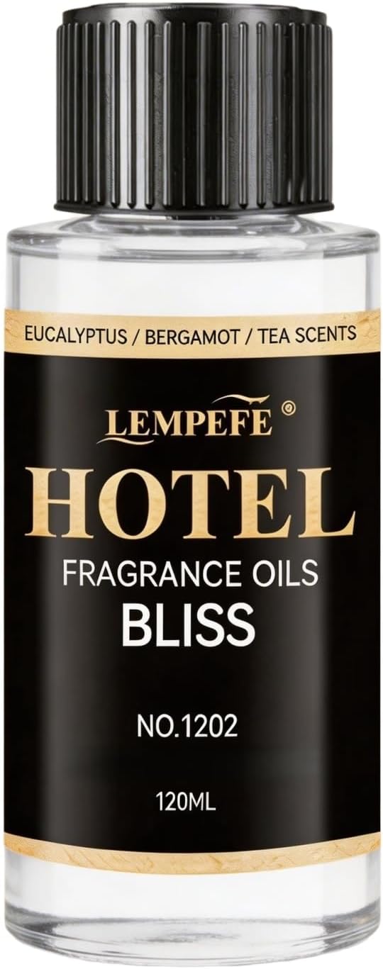 Bliss Inspired Luxury Aroma Oil 120mL (4.1 fl oz), Fresh Clean Scent Diffuser Oil, Long Lasting Calming Fragrance Oil