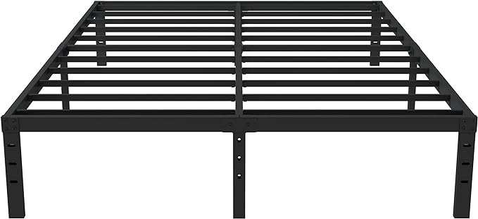 Upcanso 16 Inch California King Bed Frames No Box Spring Need, Platform Cal King Bed Frame with 14 Inch Storage, 3500 lbs Heavy Duty Metal Slats Support, Easy Assembly Mattress Foundation