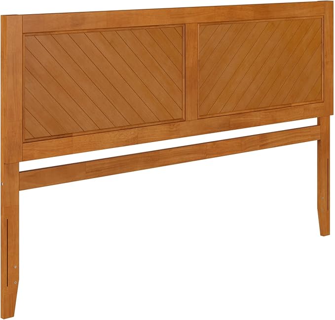 AFI, Canyon King Solid Wood Rustic Farmhouse Headboard, Light Toffee