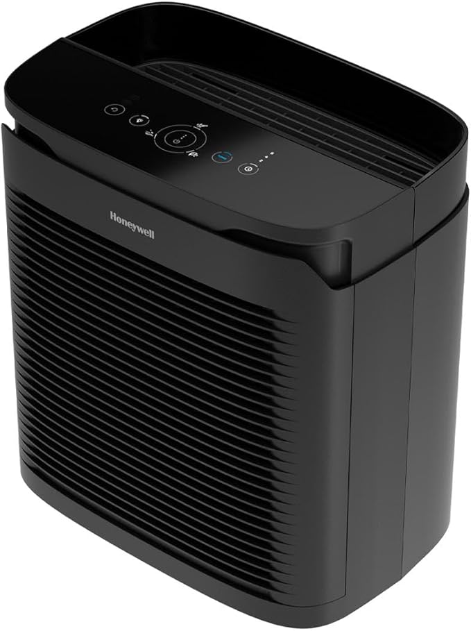 Honeywell PowerPlus HEPA Air Purifier for Home, 968 Ft² Rooms in 1 hour, Reduces Allergens, Dust, Pollen, Smoke, Pet Dander, Odors, Black, HPA3100