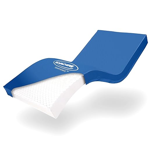 Invacare Hospital Bed Mattress, Long Term Care Pressure Redistribution Medical-Grade Bariatric Foam Mattress, 5 Fortress Shaped Cells, Fluid-Resistant Removable Cover, Made in The USA