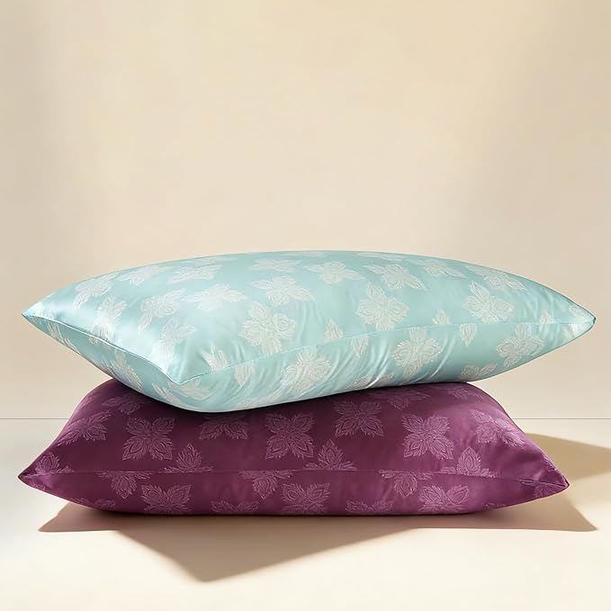 ZIMASILK 100% Pure Mulberry Silk Pillowcase for Hair and Skin Health, Soft and Smooth, Both Sides Premium Grade 6A Silk, 600 Thread Count, with Hidden Zipper, 1pc (Standard 20"x26", Mint Green)