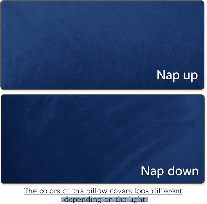 StangH Velvet Body PillowCover, 20 x 54 Blue Pillow Cover, Winter Season Soft Warm Body Pillow Protector Cover for Pregnant Women/Side Sleeper, Royal Blue, 20x54 inches, 1 Pc