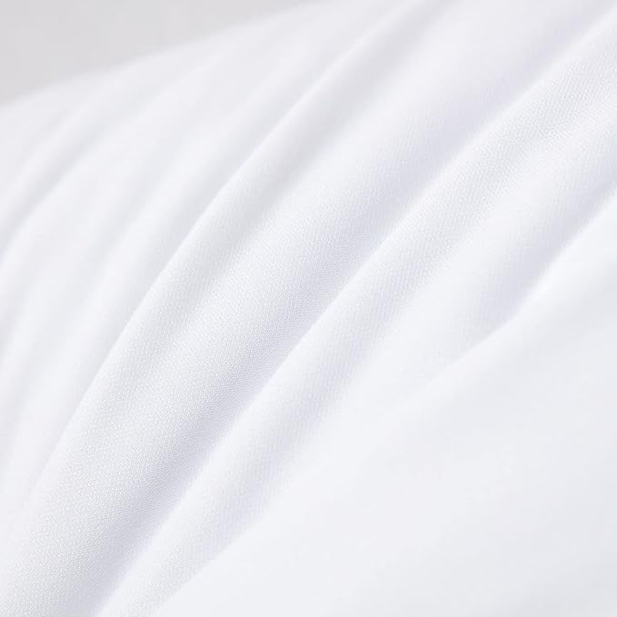 Kingnex 4 Pack Feather Proof Pillow Protectors 16x16 Waterproof Pillow Covers for Square Throw Pillow 16x16