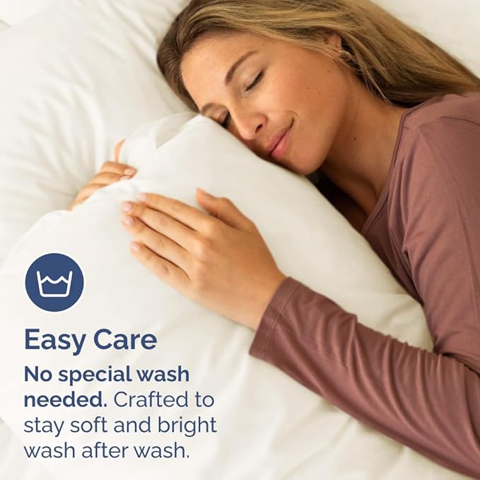 Queen Pillow Cases Set of 6 - Ultra Soft Hotel Quality Pillowcase Covers - Comfy, Cozy & Wrinkle Free - Shrink, Stain and Fade Resistant - Machine Washable Pillow Protectors - 6 Piece Set - Off White