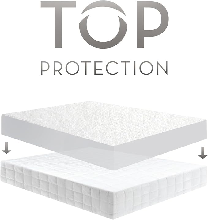 SLEEP TITE non-staining 99.99% Waterproof Mattress Protector - 15-Year U.S. Warranty - Vinyl less - Full XL