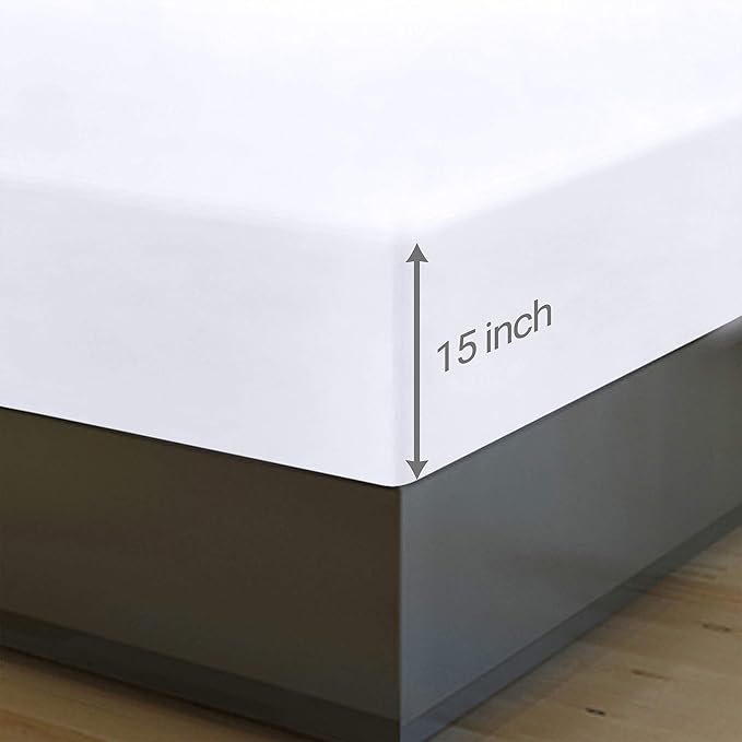 Utopia Bedding Queen Fitted Sheets - Bulk Pack of 6 Bottom Sheets - Soft Brushed Microfiber - Deep Pockets - Shrinkage & Fade Resistant - Easy Care (White)