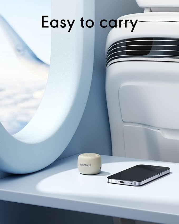 FLOWTUNE Sound Machine Flowtune White Noise Machine for Baby Adults, Mini Portable Sound Machine for Travel, 6H Timer, 18 Soothing Sleep Sounds Gift (Putty)