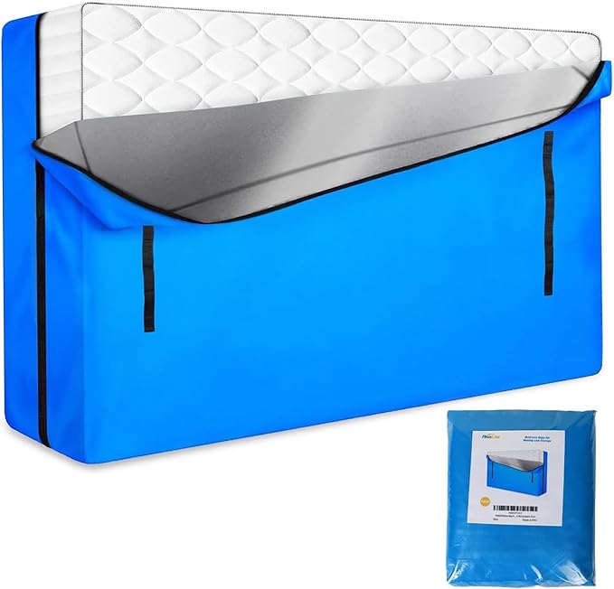 ANALIM Mattress Bags for Moving and Storage, Zippered Mattress Storage Bag with 8 Strong Carrying Handles, Cover Moving Supplies Reusable Mattress Protector (Twin)