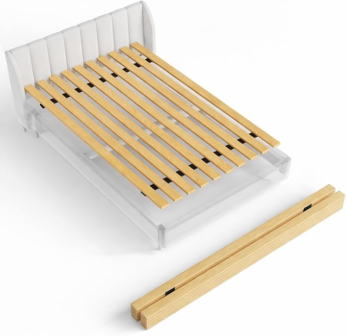 Wooden Full Bed Slats for Support Under Mattress – Replacement Wood Slats for Full Size Bed Frame – Under Mattress Support Without Extra Height – 2.38-Inch Standard Width