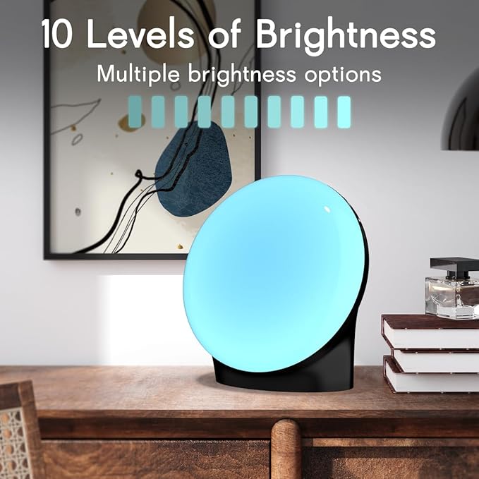 Brown Noise Sound Machine with 30 Soothing Sound 12 Colors Night Light and White Noise Machine 36 Volume Levels 4 Timers and Memory Function 10 Adjustable Brightness Sleep Machine for Baby Adults Kid