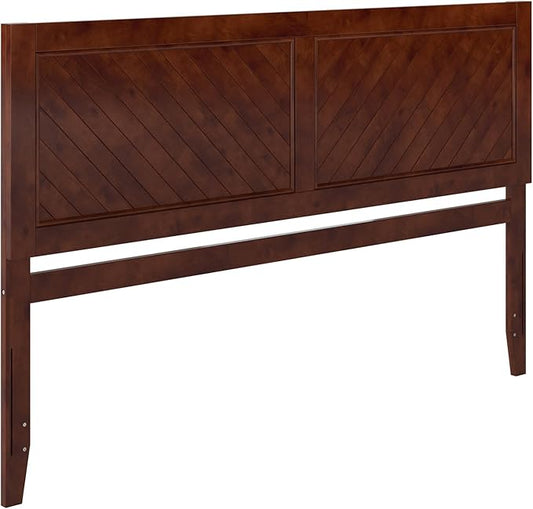 AFI, Canyon King Solid Wood Rustic Farmhouse Headboard, Walnut